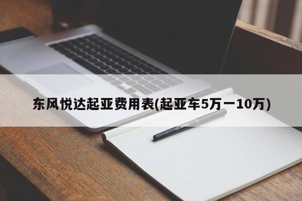 东风悦达起亚费用表(起亚车5万一10万)
