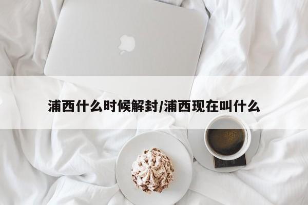 浦西什么时候解封/浦西现在叫什么